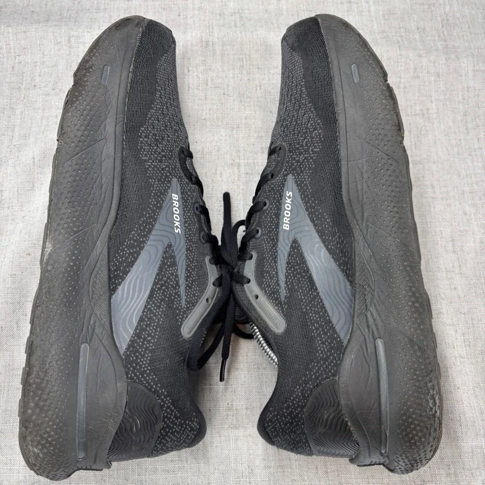 Brooks Ghost Max Shoes Black Ebony Anthracite Running Sneakers Men's Size 11.5